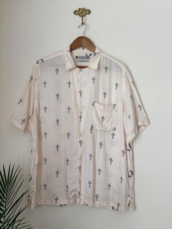 All Saints Other - ALLSAINTS Relaxed Fit Swords Short Sleeve Shirt Men's XL